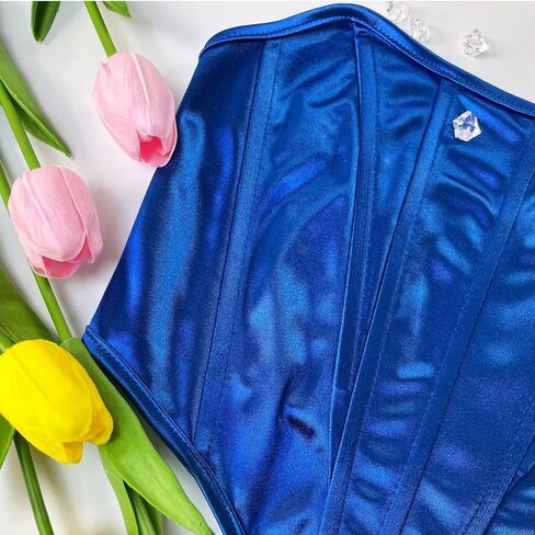 Aranmei Women's Satin Corset Top Sexy Backless Strapless Sweetheart Neck Bustier Boned Bodyshaper Party Crop Top in Saudi Arabia