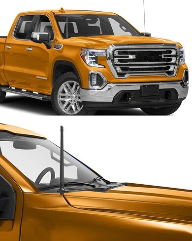 13inches Stubby Antenna Chevy Silverado & GMC Sierra All Model Years, Chevy Silverado Accessories Truck Antenna Replacement - Flexible Rubber Washable Antenna-Enhance AM FM Signal Stability in Saudi Arabia