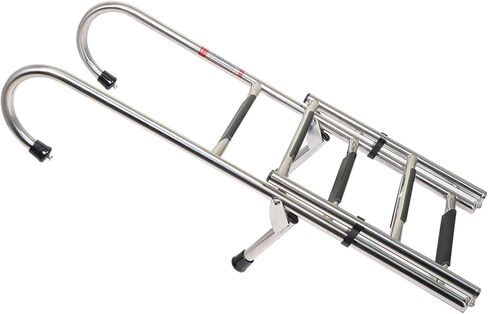WFLNHB 304 Stainless Steel Anti Slip 2 Step+3 Step Folding Telescoping Ladder Folding Dock Ladder 400 LB Replacement for Boats Pontoons RVs Ships in Saudi Arabia
