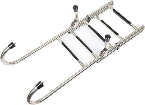 WFLNHB 304 Stainless Steel Anti Slip 2 Step+3 Step Folding Telescoping Ladder Folding Dock Ladder 400 LB Replacement for Boats Pontoons RVs Ships in Saudi Arabia