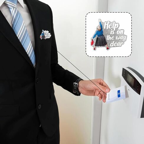 بكرة شارة Help is on The Way مع مشبك مشبك شارة أكريليك لطيف، حامل شارة بطاقة الهوية المضحكة، قابلة للسحب للممرضات والمعلمين والمكتب باللون الوردي in Kuwait