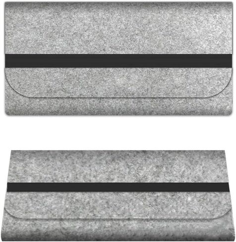 CALIDAKA Wireless Keyboard Storage Bag Computer Keyboard Covers Flexible Felt Cover Keyboard Bag, Portable Bluetooth Keyboard Storage Case Carrying Case for Logitech K380 K480(Light Grey,K380) in Saudi Arabia