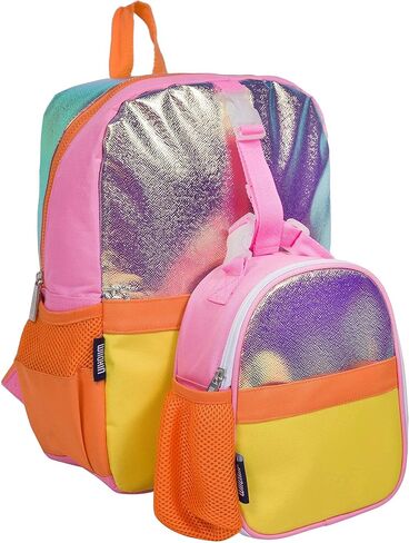 حقيبة ظهر Wildkin Pack-it-All للأطفال مع صندوق غداء بمشبك (برتقالي لامع) in Kuwait