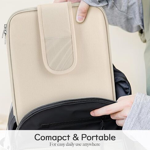 9-11 Inch Tablet Sleeve Bag for iPad 10th Gen 10.9, iPad Air 5/4, iPad 9/8/7th 10.2, iPad Pro 11 2022-2018, Galaxy Tab A8/S9/S8/S6 Lite, Tablet Carrying Case with Clear Pocket, Beige in Saudi Arabia