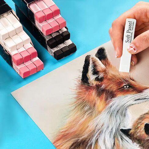6 قطع طباشير رسم باستيل ناعمة مجموعة رسم مربعة من أعواد رسم الطباشير الباستيل رسم قلم رسم لوازم فنية للفنانين الطلاب أقلام تلوين باستيل ناعمة غير سامة للمعلمين المحترفين in Kuwait