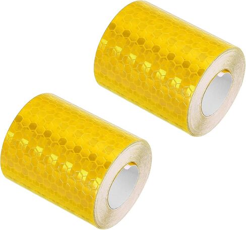 PATIKIL Reflective Tape, 2 Pack 2IN x 10FT Waterproof Self-Adhesive High Visibility Warning Safety Tape Outdoor Reflective Stickers for Cars Trucks Trailers, Green in Saudi Arabia