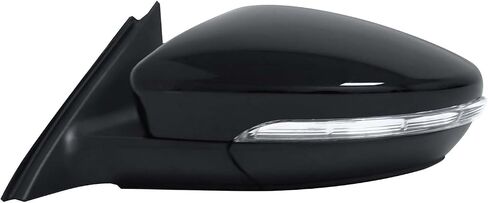 Left Driver Side Mirror Fit for Volkswagen Passat 2016-2020, Glossy Black Door Mirror with Turn Signal Heated Power Glass (6 Pins) in Saudi Arabia