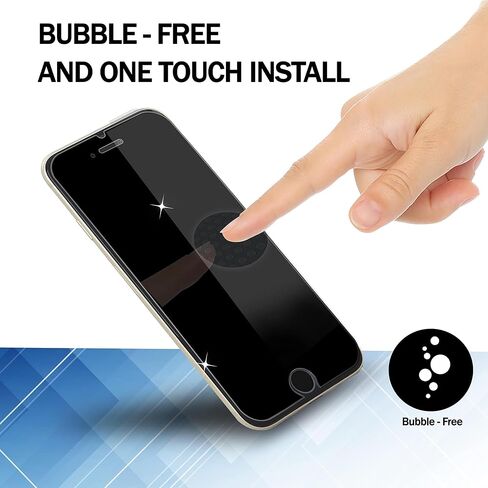 Screen Protector [4-Pack] for iPhone SE 3 2022/2 2020, iPhone 7 / iPhone 8, Tempered Glass Film Screen Protector, 0.33mm [LifetimeWarranty][Anti-Scratch][Anti-Shatter][Bubble-Free] in Saudi Arabia