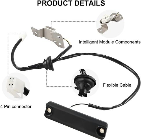 JDMON Rear Hatch Release Switch Replacement for Toyota Prius 2004 2005 2006 2007 2008 2009 Exterior Tailgate Trunk Boot Open Button with Smart Entry Replacement for 84905-47010 901-717 in Saudi Arabia