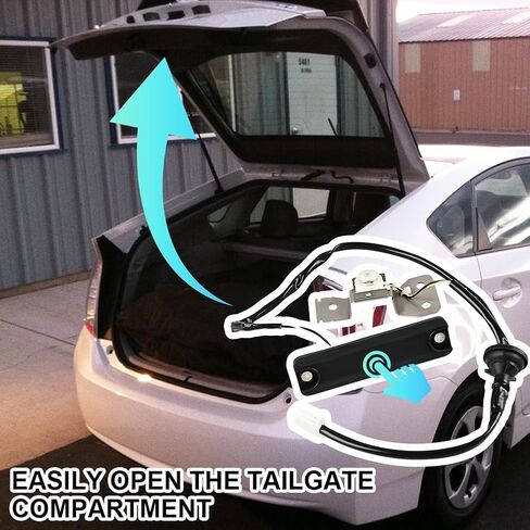 JDMON Rear Hatch Release Switch Replacement for Toyota Prius 2004 2005 2006 2007 2008 2009 Exterior Tailgate Trunk Boot Open Button with Smart Entry Replacement for 84905-47010 901-717 in Saudi Arabia