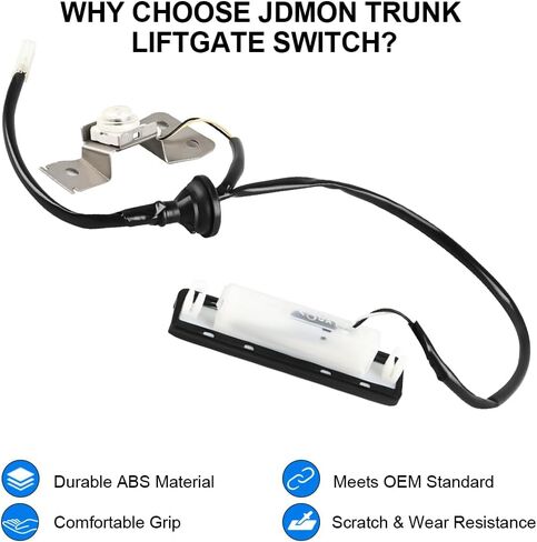 JDMON Rear Hatch Release Switch Replacement for Toyota Prius 2004 2005 2006 2007 2008 2009 Exterior Tailgate Trunk Boot Open Button with Smart Entry Replacement for 84905-47010 901-717 in Saudi Arabia