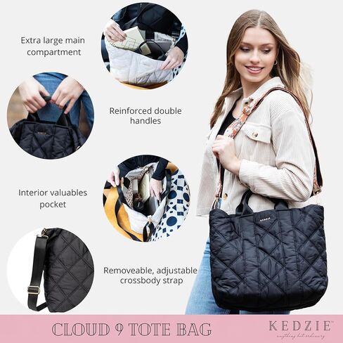 حقيبة يد KEDZIE Cloud 9 مبطنة منتفخة حول الجسم (التوت) ومحفظة من الجلد النباتي بسحاب حول الجسم (جميلة في بايثون) in Kuwait