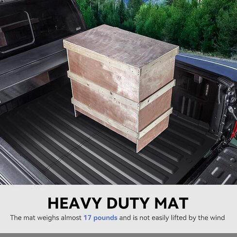 F150 5.5FT Truck Bed Mat - AOMSAZTO Bed Liner for 2015-2024 Ford F150 5.5 FT Custom Fit Cargo Mat for 2015-2024 Ford F-150 Accessories All Weather Trunk Mat in Saudi Arabia