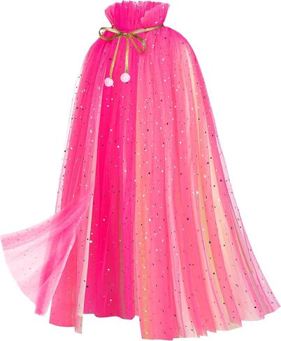 Princess Dress up Clothes for Little Girl, 10Pcs Princess Cape with Crown, Cosplay Christmas Halloween Birthday Gift in Saudi Arabia