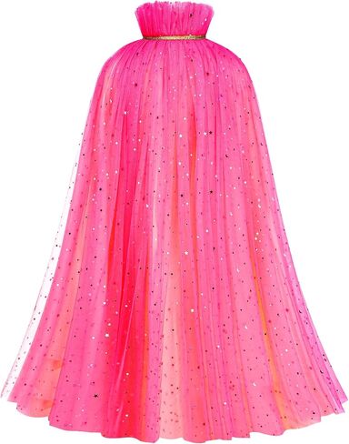 Princess Dress up Clothes for Little Girl, 10Pcs Princess Cape with Crown, Cosplay Christmas Halloween Birthday Gift in Saudi Arabia