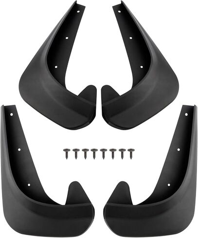 4 قطع من واقيات الطين وواقي الطين وواقي الطين مع مجموعات الأجهزة لسيارة Toyota Matrix 2003-2014 Wagon فقط لسيارة Toyota Corolla 2017 2018 2019 Hatchback 7.1in x 9.8in للسائق الخلفي الأمامي in Kuwait