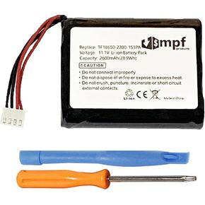 2600mAh TF18650-2200-1S3PA Battery Replacement Compatible with Marshall Stockwell Portable Bluetooth Speaker