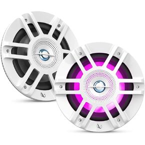 Infinity KAPPA6120MAM - Kappa Marine KAPPA6120M White 6.5" Premium 2-Way RGB LED Coaxial Speakers