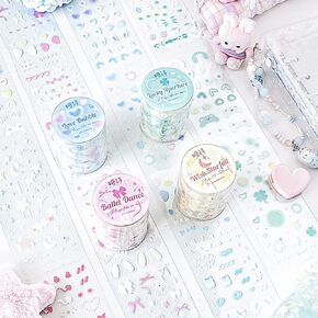 4 لفات أرنب القط الأذن PET الشريط الكرتون لطيف اشي ملصقات الشريط مجموعة كوريا اشي الشريط Kpop اشي أشرطة الزخرفية اخفاء الشريط واسعة اشي الشريط الزخرفية الشريط للحرف اليومية سكرابوكينغ المورد in Kuwait