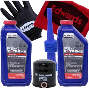 طقم تغيير الزيت للطقس البارد من Edwards يناسب Polaris Sportsman 450 وSportsman 570 ATVs