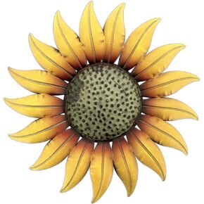 Metal Decorative 14" Sunflower Wall Plaque