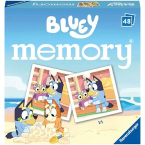 Ravensburger Bluey Mini Memory - Matching Picture Snap Pairs Game for Kids Age 3 Years and Up