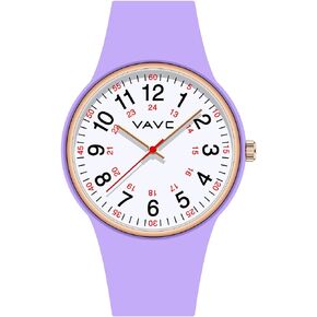 Nurse Watch for Medical Students,Doctors,Women with Second Hand and 24 Hour. Easy to Read Watch
