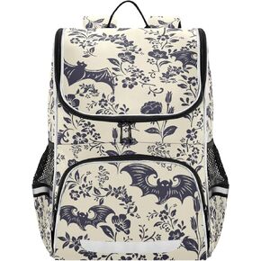 Autism Awareness Colorful Puzzle Backpack with Reflective Strip for Kids Boys Girls Elementary School Bag Removable Chest Strap