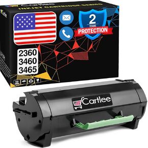Cartlee 1 Compatible High Yield Laser Toner Cartridges Replacement for Dell B2360 B3460 B3465 B2360d B2360dn B3460dn B3465dn B3465dnf 2360 3460 3465 2360d 2360dn 3460dn 3465dn M11XH Printer