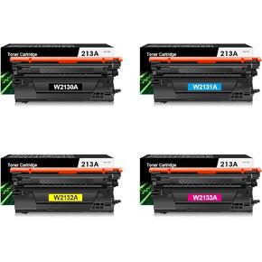 Remanufactured 213A Toner Cartridge Replacement for 213X 213Y W2130A W2131A W2132A W2133A for HP 5700 6700 6701 MFP 5800 MFP 6800 MFP 6801 Printer (4 Pack)