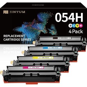 JINTUM 054H Toner Cartridge Compatible Replacement for Canon 054 054H Toner Cartridge Set for Canon Color imageCLASS MF642Cdw MF644Cdw LBP622Cdw LBP623Cdw Printers ( 4-Pack) in Kuwait