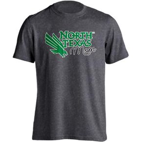 North Texas Mean Green Proud Parent Mom T-Shirt (Charcoal Heather, XL)