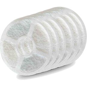 Pet Fit for Life Pet Water Fountain Filter 6-Pack - Premium Filters for Cat Water, Dog & Bird Fountain Sprinkle - Clean & Easy Replacement