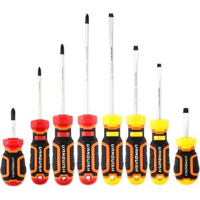 فانكويش طقم مفك مغناطيسي مكون من 8 قطع، 4 فتحات و4 أطراف فيليبس، مجموعة أدوات للمنزل 2153 in Kuwait