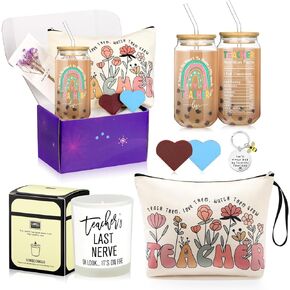 Teacher Gifts for Women, Teacher Appreciation Gifts from Student, Best Teacher Retirement Appreciation Gifts Set, Thank You Birthday Gifts for Teacher