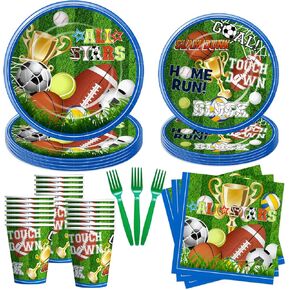 لوحات أعياد الميلاد ذات الطابع الرياضي ومستلزمات الحفلات - ديكورات الحفلات الرياضية، طبق، كوب، منديل، شوكة، كرة القدم، كرة السلة، البيسبول، كرة القدم، ديكورات أعياد الميلاد الرياضية | يخدم 24 in Kuwait