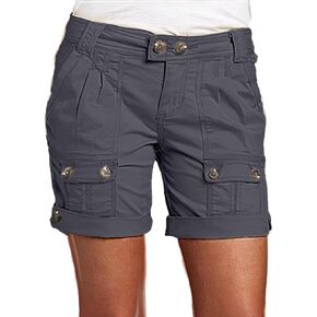 Flamingals Low Waist Shorts for Women Trendy Cargo Shorts Summer Hiking Shorts with Flat Pocket
