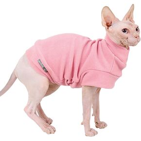 Small Dogs Fleece Dog Sweatshirt - Cold Weather Hoodies Spring Soft Vest Thickening Warm Cat Sweater Puppy Clothes Sweater Winter Sweatshirt Pet Pajamas for Small Dog Cat Puppy Medium, Grayish Purple