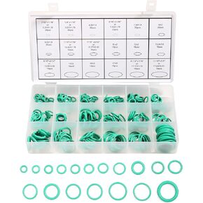 270 Pieces o Ring Assortment kit,ac o Ring kit,Car Accessories O-Ring Seal Gasket Washer,ac Seal kit,Air Conditioning O Ring Kit,Rubber O Ring Set for Car Repair,Plumbing,Air or Gas Connections