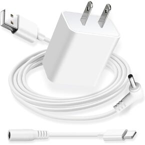 13.1 ft Power Adapter Charger for Ring Stick Up Cam Plug in, Ring Pan Tilt Stick Up Cam Plug-in, Ring Spotlight Cam, Ring Spotlight Cam Pro/Plus Plug-in Camera Charging Cable Cord Replacement