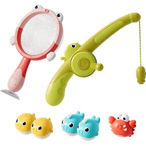 Light Up Bath Toys,Magnetic Fishing Game with Color Ocean Sea Animals,Baby Water Table Bathtub Toy Kit,Birthday Swimming Pool Party Gifts for Toddler Age 3 4 5 6 Year Old