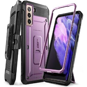 SUPCASE for Samsung Galaxy S21+ Plus Case with Stand (Unicorn Beetle Pro), [Built-in Front Frame & Belt-Clip] [Military-Grade Protection] Full-Body Rugged Phone Case for Galaxy S21+ Plus, Black in Saudi Arabia
