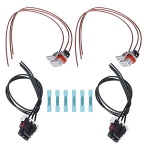 2 Set of Truck Headlight Turn Signal Wiring Harness for The Front Left or Front Right Headlight and Turn Signal Bulb Sockets Replacement for Freightliner Columbia 2005-2014