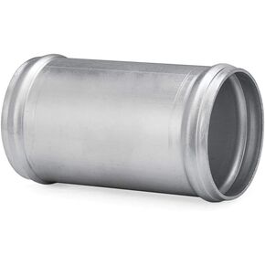 HPS AJ600-200 6061 T6 Aluminum Joiner Tubing with Bead Roll, 16 Gauge, 6" Length, 2" OD, 0.065" Wall Thickness