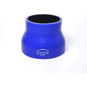 LTI Universal 4-Ply Reinforced High Performance 3.25" to 3.75" ID Straight Reducer Silicone Hose Coupler 83mm to 95mm(3.25"-3.75" BLUE)