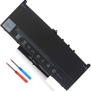 7.6V 55Wh J60J5 Battery Compatible with Dell Latitude E7470 E7270 7470 7270 451-BBSY 451-BBSX 451-BBSU WYWJ2 R1V85 MC34Y 242WD PDNM2 1W2Y2 GG4FM F1KTM NJJ2H 5F08V P61G001 P26S001 J6OJ5 Laptop Battery