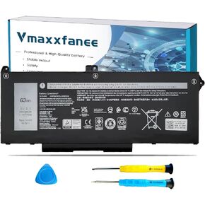 RJ40G 63Wh Battery Replacement for Dell Latitude 14 5420 Latitude 15 5520 Precision 15 3560 Series Laptop 01K2CF 075X16 WY9DX P104F P104F001 P137G P137G001 0M3KCN 0WK3F1 L73965-271