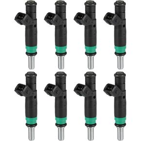 uxcell 8pcs Car Fuel Injector for BMW X5 4.8L V8 2004-2010 for BMW 650i 4.8L V8 2006-2010 for BMW 550i 4.8L V8 2006-2010 No.7525721/13647525721