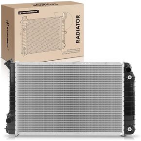 A-Premium Engine Coolant Radiator Assembly with Transmission Oil Cooler Compatible with Chevrolet LLV, S10 Blazer, S10 & GMC S15, S15 Jimmy, Sonoma, 82-95, Automatic Transmission, Replace# 15568102