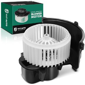 YHTAUTO Front AC Heater Blower Motor w/Cage Wheel Replacement for Volkswagen Touareg 2004-2010 04-10 & Audi Q7 2007-2015 07-15